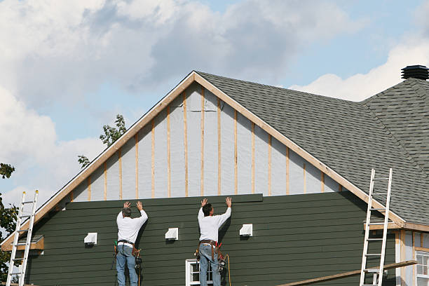 Professional Emergency Siding Repair technician working in Whitakers, NC